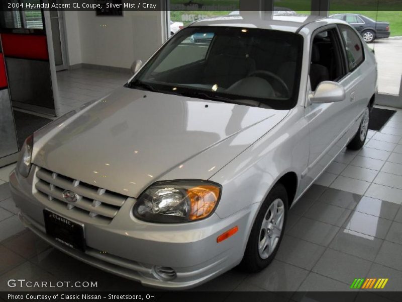 Silver Mist / Gray 2004 Hyundai Accent GL Coupe