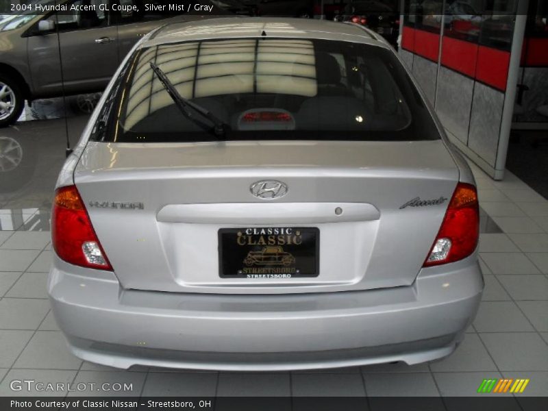 Silver Mist / Gray 2004 Hyundai Accent GL Coupe