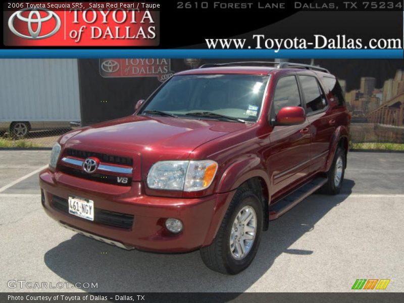 Salsa Red Pearl / Taupe 2006 Toyota Sequoia SR5