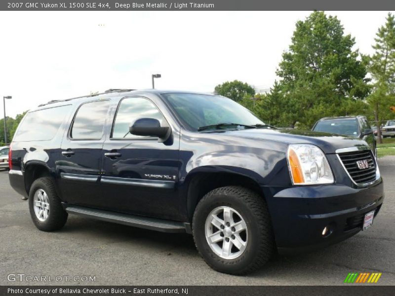 Deep Blue Metallic / Light Titanium 2007 GMC Yukon XL 1500 SLE 4x4