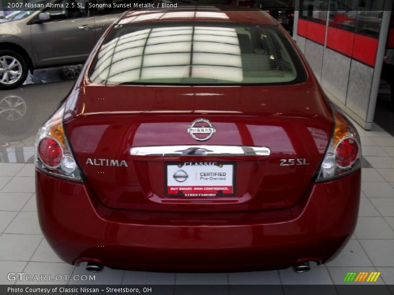 Sonoma Sunset Metallic / Blond 2007 Nissan Altima 2.5 SL