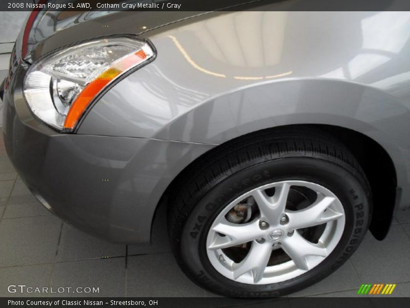 Gotham Gray Metallic / Gray 2008 Nissan Rogue SL AWD