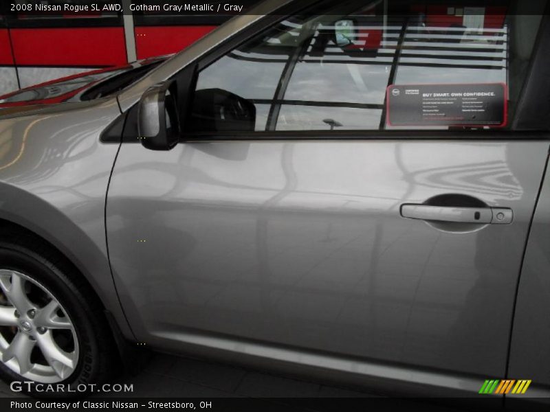 Gotham Gray Metallic / Gray 2008 Nissan Rogue SL AWD