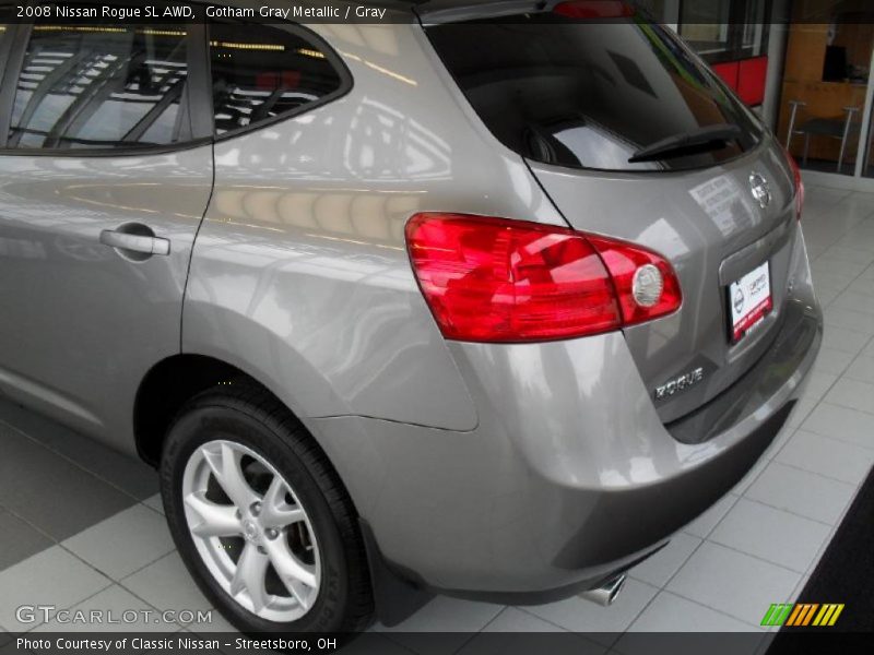 Gotham Gray Metallic / Gray 2008 Nissan Rogue SL AWD