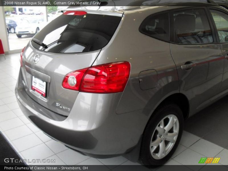 Gotham Gray Metallic / Gray 2008 Nissan Rogue SL AWD