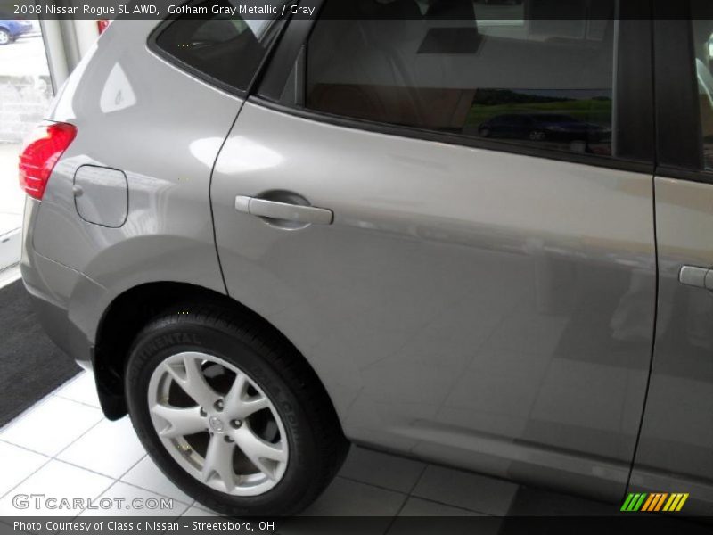 Gotham Gray Metallic / Gray 2008 Nissan Rogue SL AWD