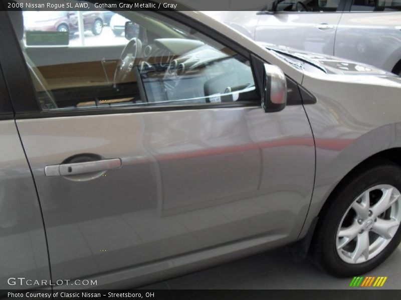 Gotham Gray Metallic / Gray 2008 Nissan Rogue SL AWD
