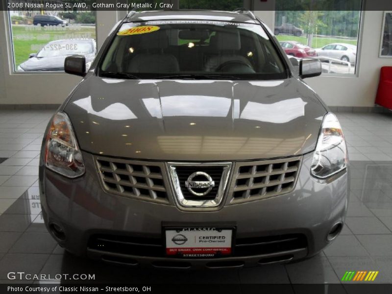 Gotham Gray Metallic / Gray 2008 Nissan Rogue SL AWD