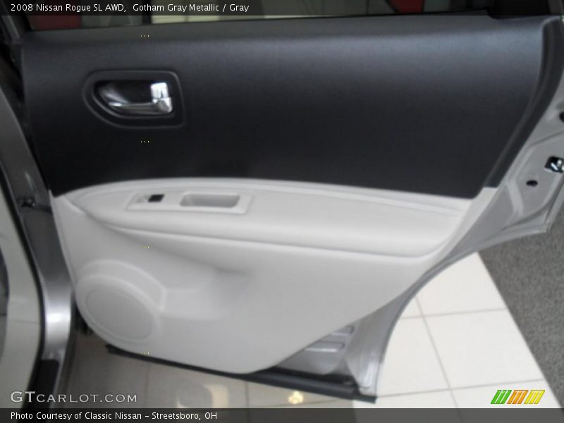 Gotham Gray Metallic / Gray 2008 Nissan Rogue SL AWD