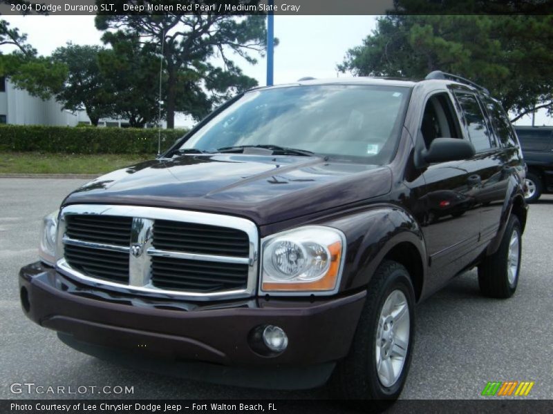Deep Molten Red Pearl / Medium Slate Gray 2004 Dodge Durango SLT