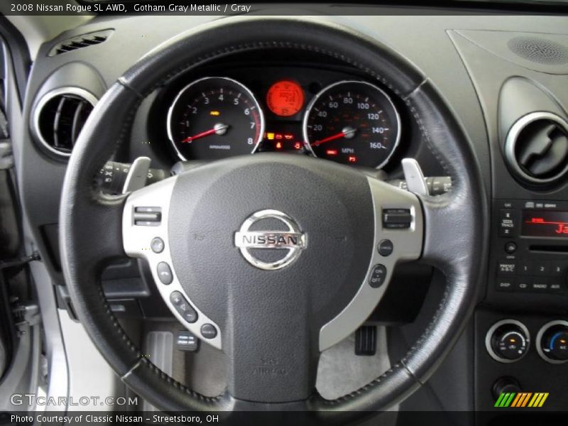 Gotham Gray Metallic / Gray 2008 Nissan Rogue SL AWD