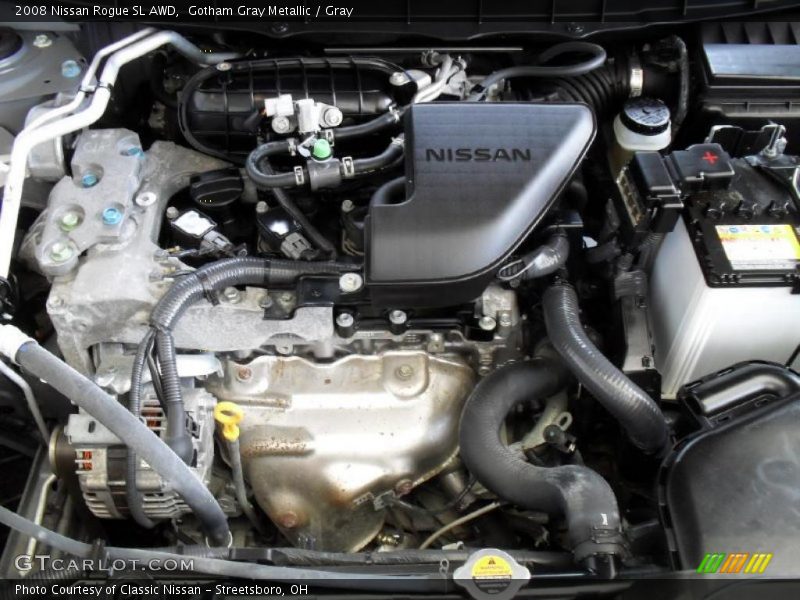 Gotham Gray Metallic / Gray 2008 Nissan Rogue SL AWD