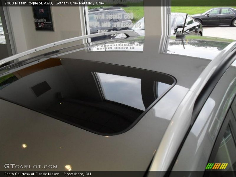 Gotham Gray Metallic / Gray 2008 Nissan Rogue SL AWD