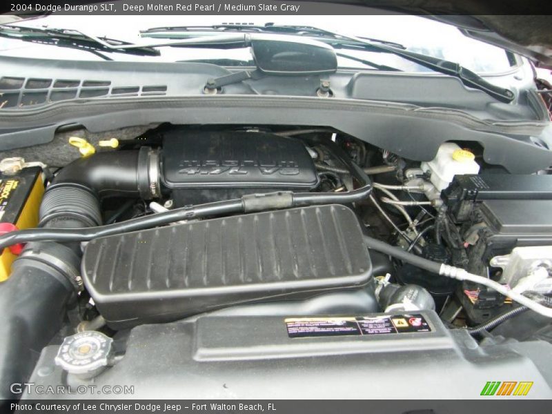 Deep Molten Red Pearl / Medium Slate Gray 2004 Dodge Durango SLT