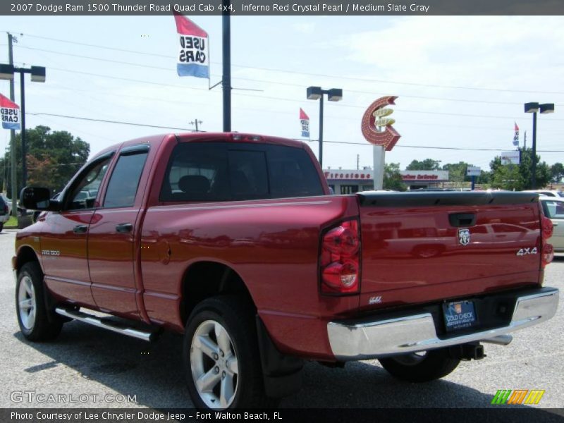 Inferno Red Crystal Pearl / Medium Slate Gray 2007 Dodge Ram 1500 Thunder Road Quad Cab 4x4