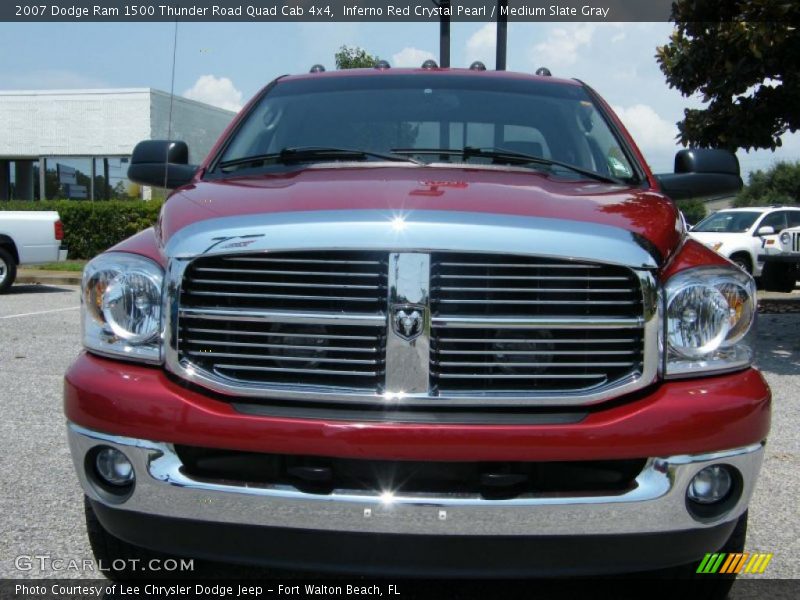 Inferno Red Crystal Pearl / Medium Slate Gray 2007 Dodge Ram 1500 Thunder Road Quad Cab 4x4