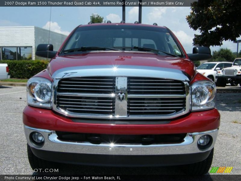Inferno Red Crystal Pearl / Medium Slate Gray 2007 Dodge Ram 1500 Thunder Road Quad Cab 4x4