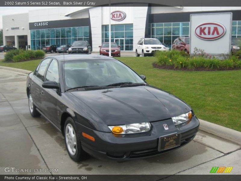 Black Silver / Gray 2002 Saturn S Series SL2 Sedan