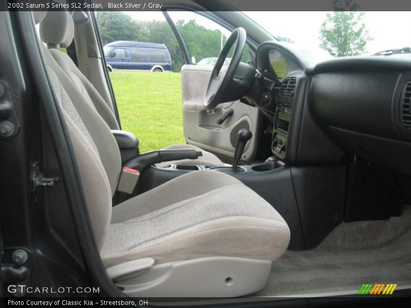 Black Silver / Gray 2002 Saturn S Series SL2 Sedan