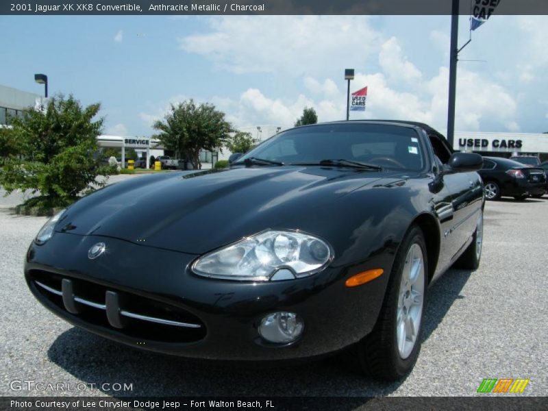 Anthracite Metallic / Charcoal 2001 Jaguar XK XK8 Convertible