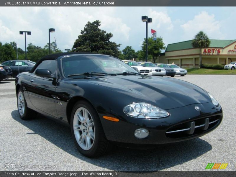 Anthracite Metallic / Charcoal 2001 Jaguar XK XK8 Convertible