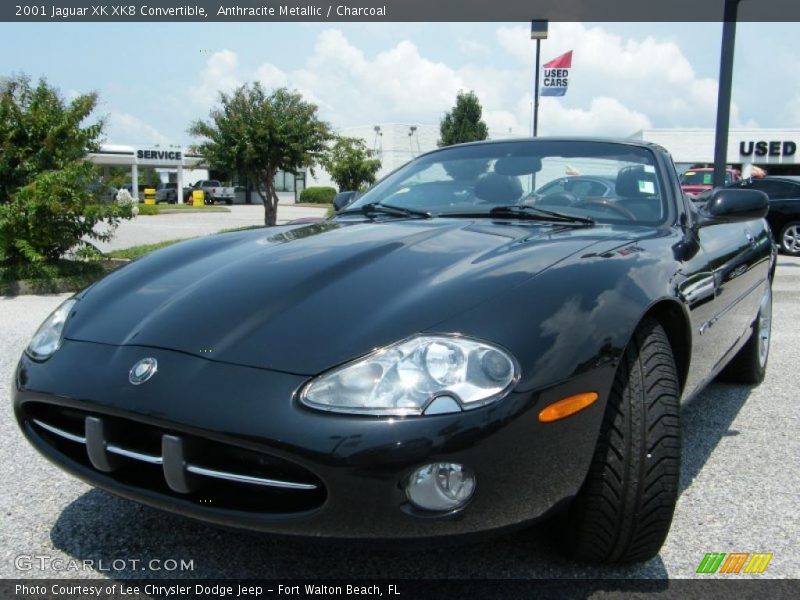 Anthracite Metallic / Charcoal 2001 Jaguar XK XK8 Convertible