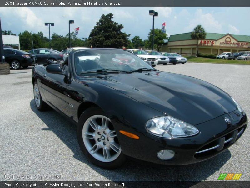 Anthracite Metallic / Charcoal 2001 Jaguar XK XK8 Convertible