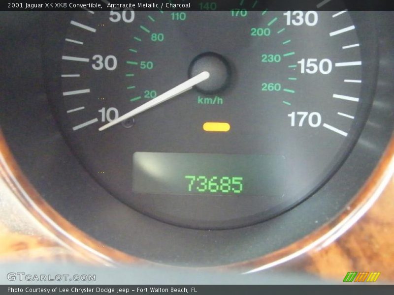 Anthracite Metallic / Charcoal 2001 Jaguar XK XK8 Convertible
