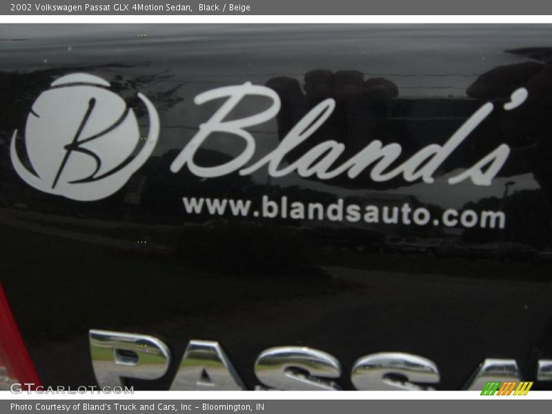 Black / Beige 2002 Volkswagen Passat GLX 4Motion Sedan