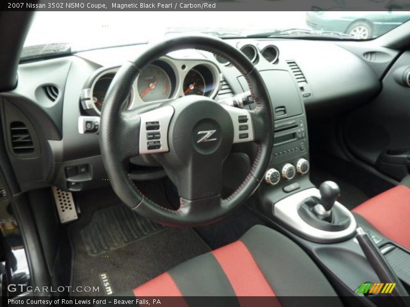 Magnetic Black Pearl / Carbon/Red 2007 Nissan 350Z NISMO Coupe