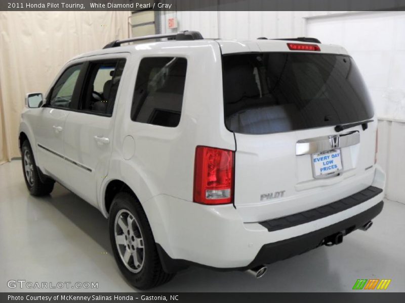 White Diamond Pearl / Gray 2011 Honda Pilot Touring