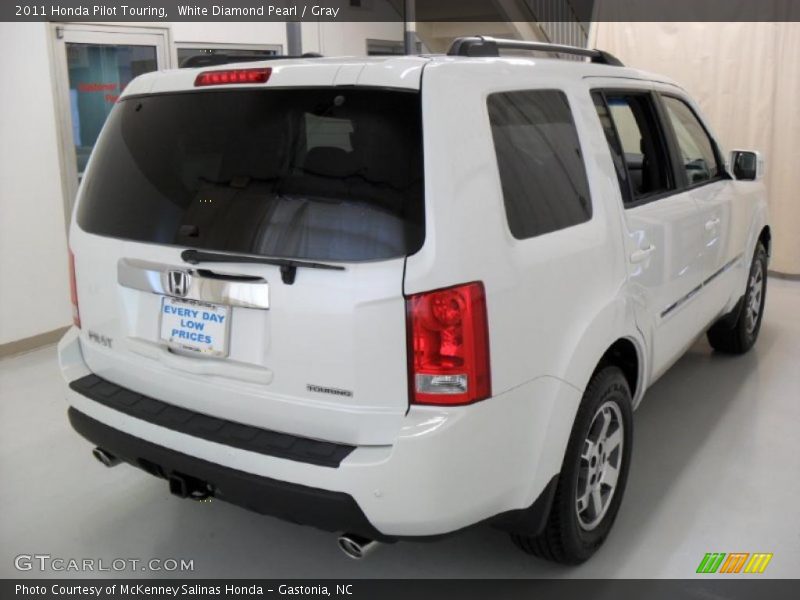 White Diamond Pearl / Gray 2011 Honda Pilot Touring