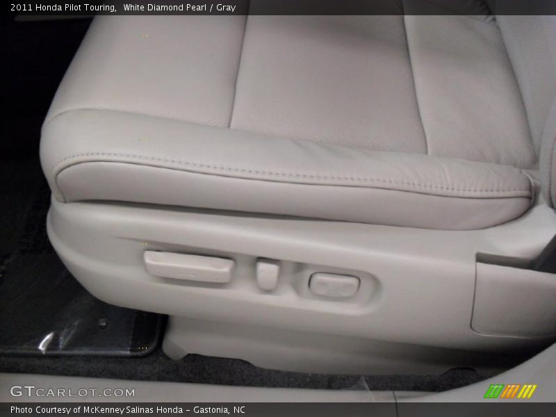 White Diamond Pearl / Gray 2011 Honda Pilot Touring