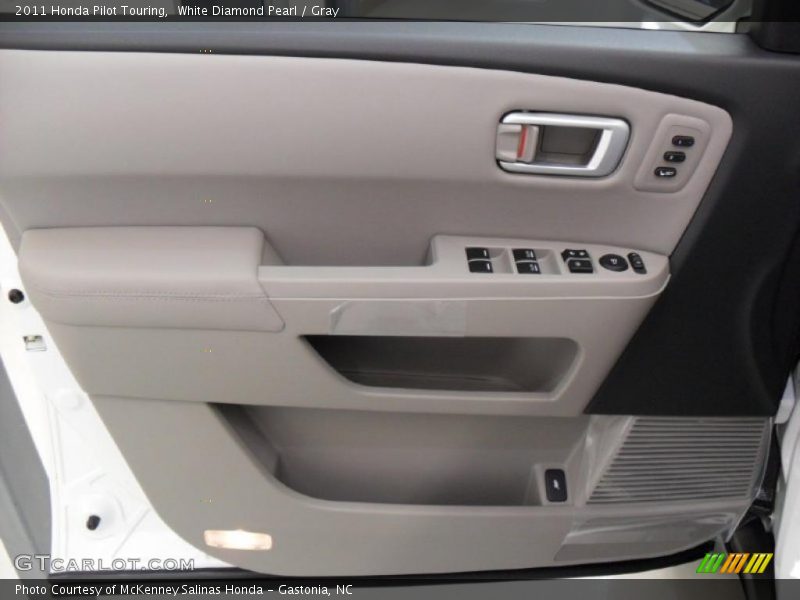 White Diamond Pearl / Gray 2011 Honda Pilot Touring