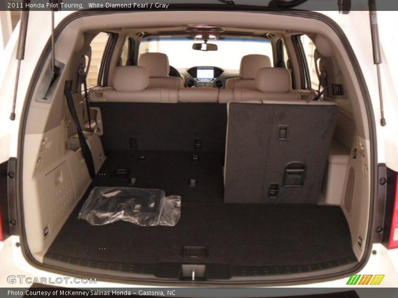 White Diamond Pearl / Gray 2011 Honda Pilot Touring