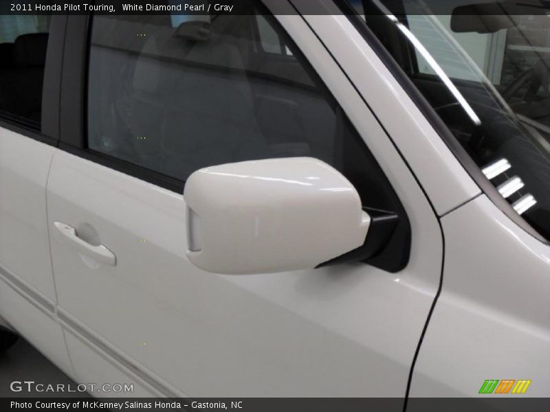 White Diamond Pearl / Gray 2011 Honda Pilot Touring