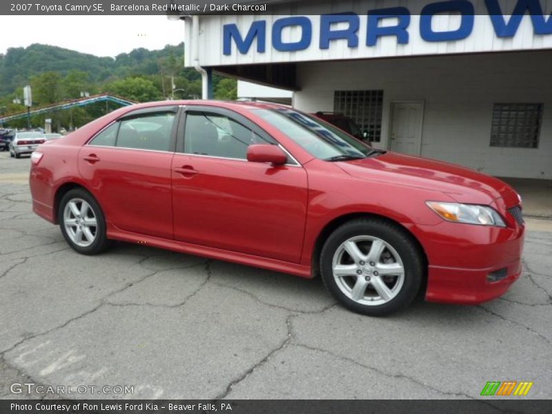 Barcelona Red Metallic / Dark Charcoal 2007 Toyota Camry SE