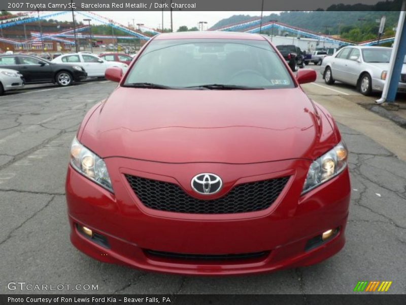 Barcelona Red Metallic / Dark Charcoal 2007 Toyota Camry SE