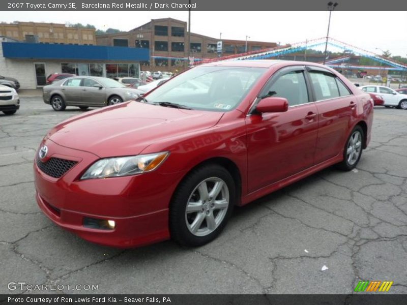 Barcelona Red Metallic / Dark Charcoal 2007 Toyota Camry SE