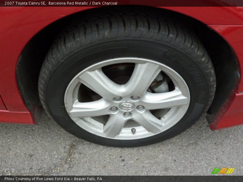 Barcelona Red Metallic / Dark Charcoal 2007 Toyota Camry SE