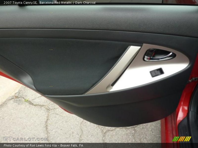 Barcelona Red Metallic / Dark Charcoal 2007 Toyota Camry SE