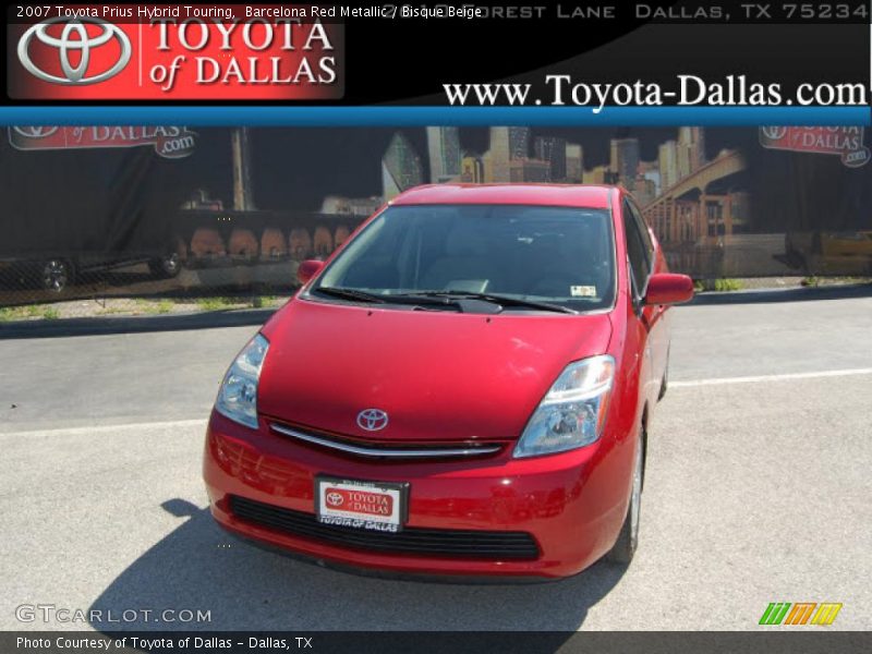 Barcelona Red Metallic / Bisque Beige 2007 Toyota Prius Hybrid Touring