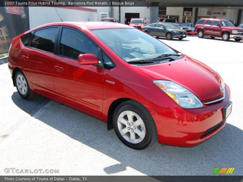 Barcelona Red Metallic / Bisque Beige 2007 Toyota Prius Hybrid Touring