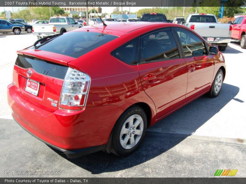 Barcelona Red Metallic / Bisque Beige 2007 Toyota Prius Hybrid Touring