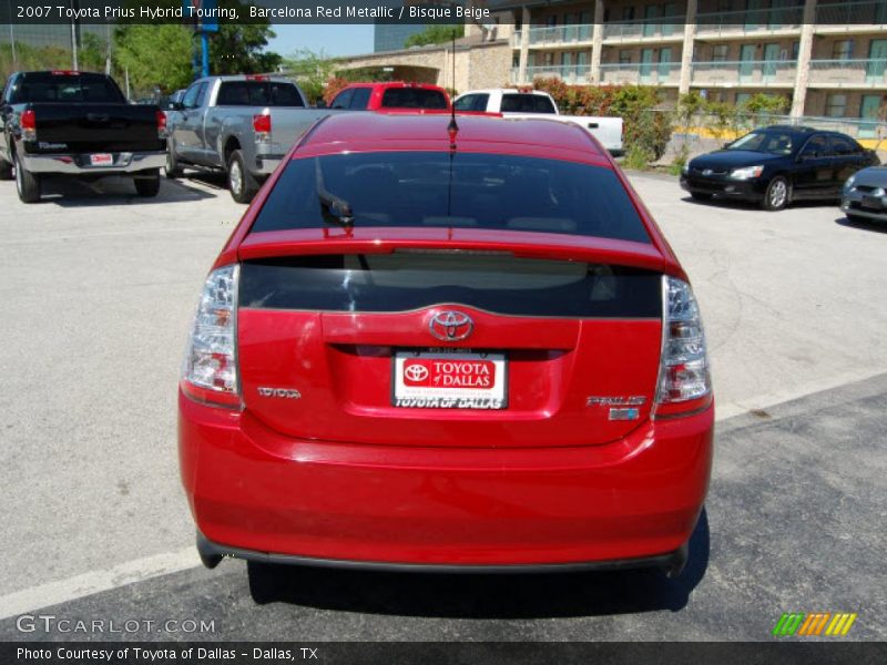 Barcelona Red Metallic / Bisque Beige 2007 Toyota Prius Hybrid Touring