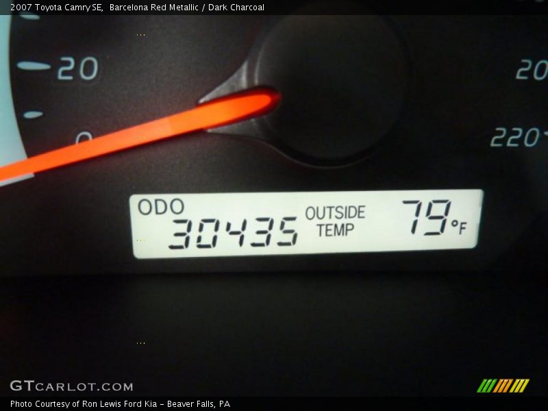Barcelona Red Metallic / Dark Charcoal 2007 Toyota Camry SE
