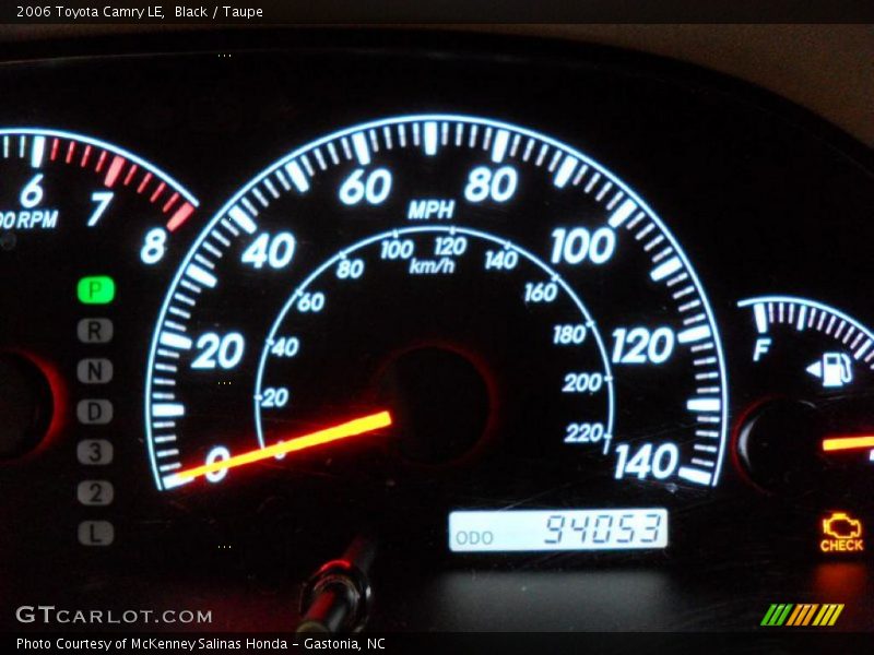 Black / Taupe 2006 Toyota Camry LE