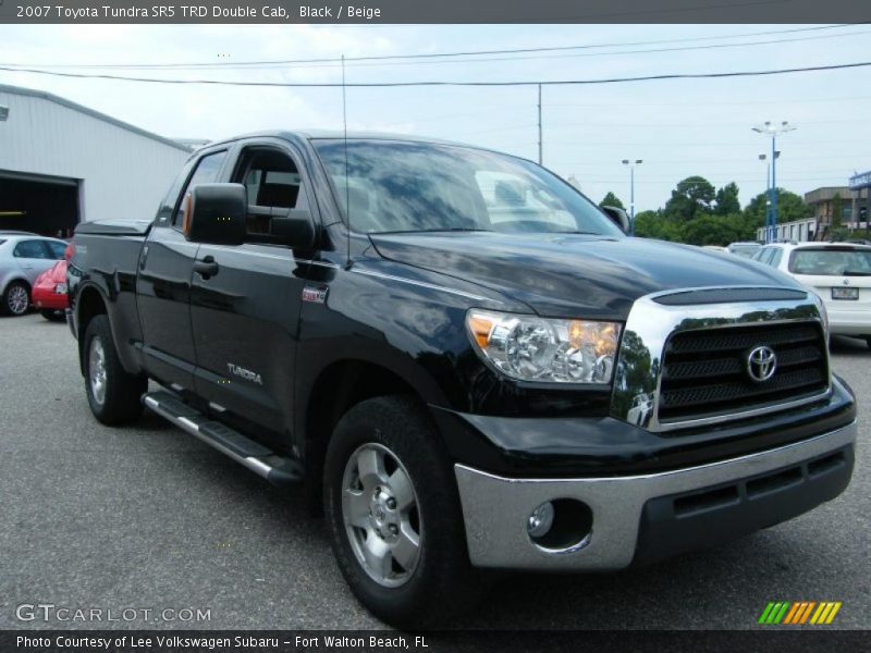 Black / Beige 2007 Toyota Tundra SR5 TRD Double Cab