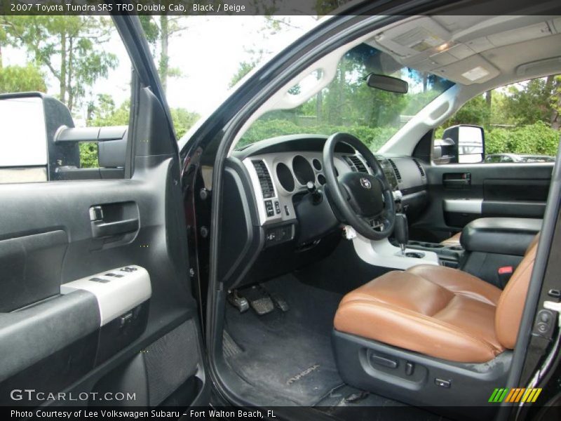 Black / Beige 2007 Toyota Tundra SR5 TRD Double Cab