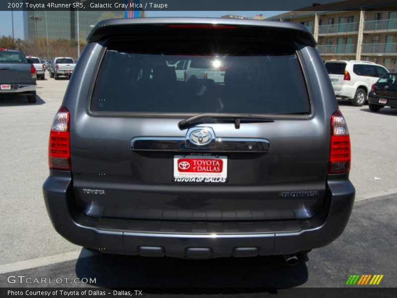 Galactic Gray Mica / Taupe 2007 Toyota 4Runner SR5